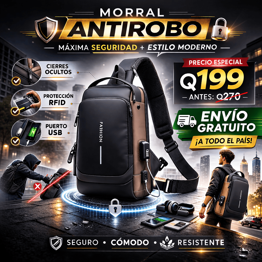 Bolso Anti Robo Ultima Generación: Calidad y Seguridad