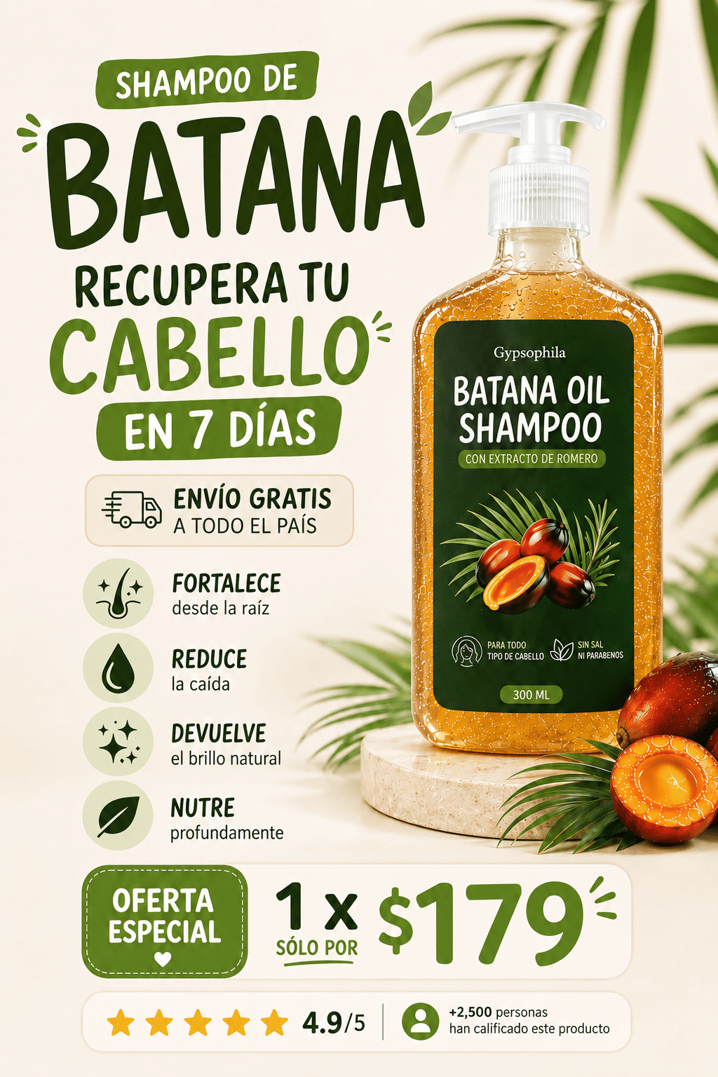 Shampoo De Batana Anticaída: Recupera y Cuida Tu Cabello