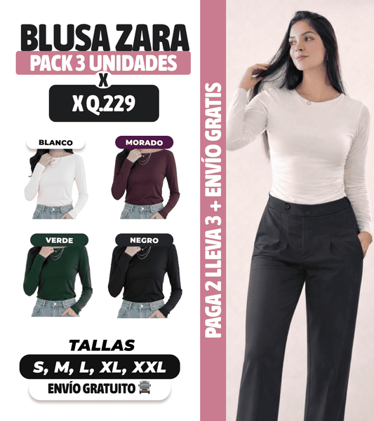 Blusa Zara Esencial - Moldea tu Silueta con Elegancia