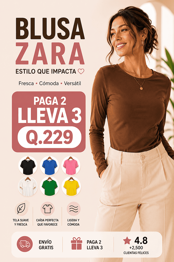 Blusa Zara Para Dama - Estilo y Poder
