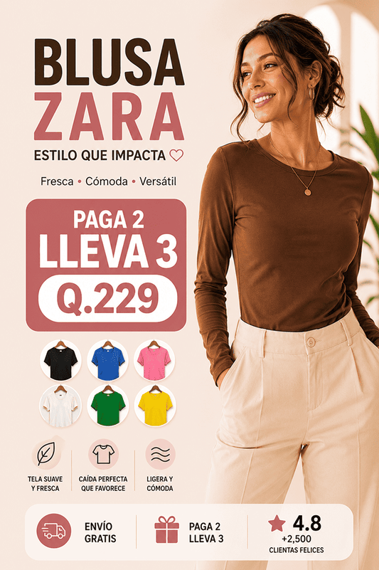 Blusa Zara Para Dama - Estilo y Poder