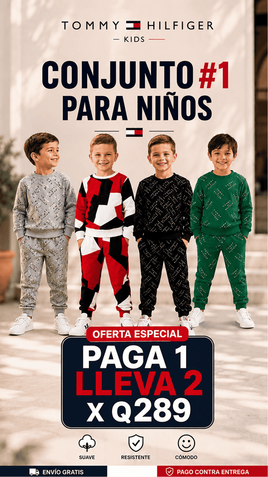 Conjunto Tommy Para Niños: Diversión y Estilo