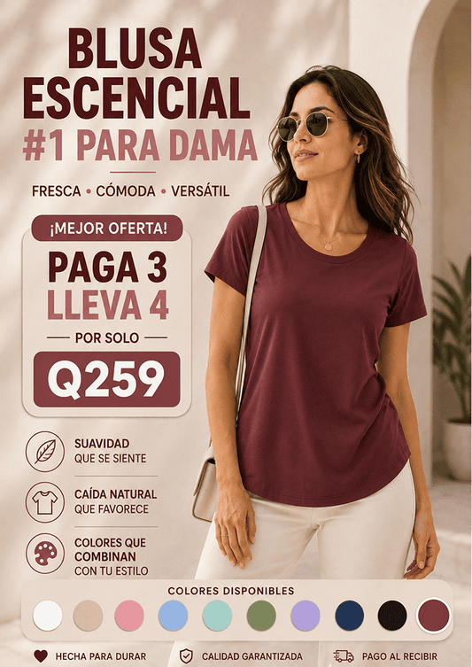 Blusa Lady Essentials Para Dama: Estilo y Confort